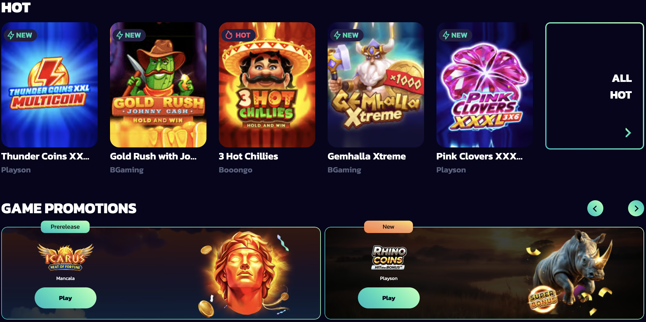 21Bit Casino Games