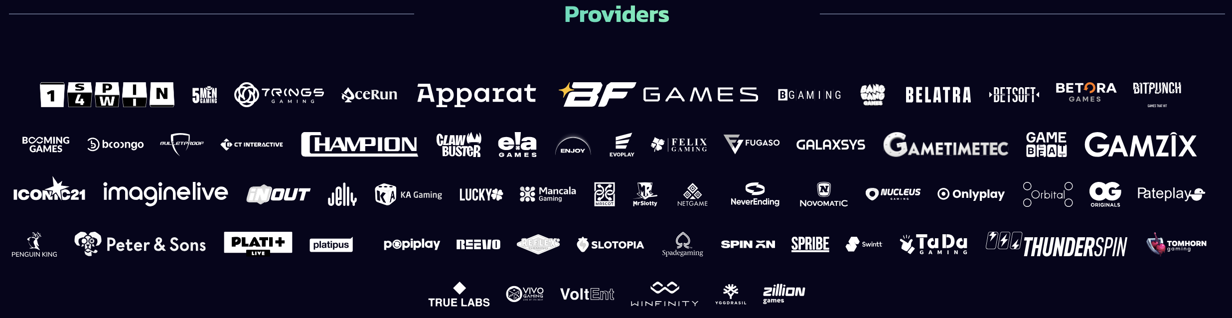 21Bit Casino Providers